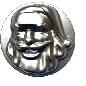 Vintage Wilton Santa Claus Head Cake Pan 503-555 Dated 1974 Korea